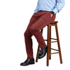 Pantaloni casual bărbați Confex - Caramiziu