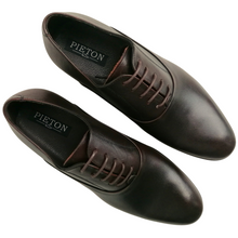 Pantofi bărbătești din piele - Stanford - Maro ciocolată