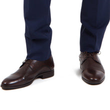 Pantofi barbatesti din piele - Derby - Maro Ciocolată