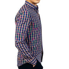 Cămașă Confex - Slim-Fit - Carou Blue Orange