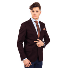 Sacou Confex - Slim-Fit - Vișiniu - Bumbac