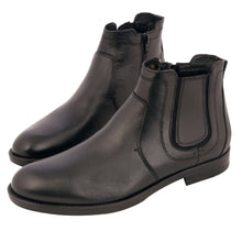 Ghete piele naturală - Pieton Chelsea Black