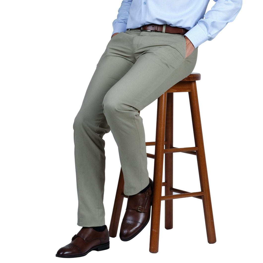 Pantaloni casual bărbați Confex - Masliniu