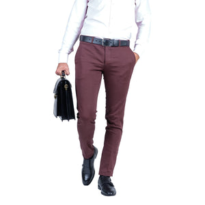 Pantaloni casual bărbați Confex - Mov închis