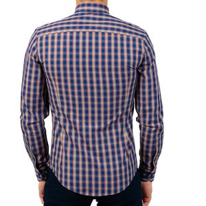Cămașă Confex - Slim-Fit - Carou Blue Orange