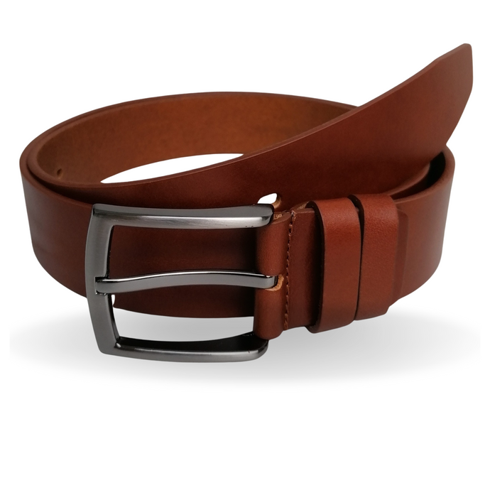Curea piele naturală fără cusături - Proartimar - 40 mm - Maro Cognac