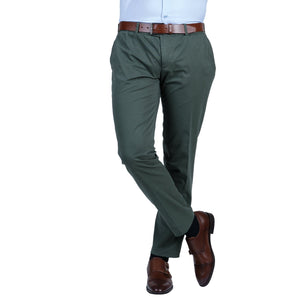 Pantaloni casual bărbați Confex - Verde închis