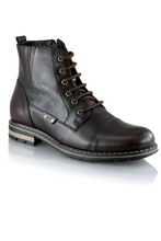Ghete piele naturală - Gary Vintage PLUS  - Maro Ciocolata