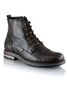 Ghete piele naturală - Gary Vintage PLUS  - Maro Ciocolata