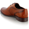 Pantofi barbatesti din piele - Laser Beam - Maro Cognac
