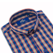 Cămașă Confex - Slim-Fit - Carou Blue Orange