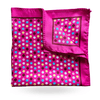Batistă din mătase roz îndrăzneț cu buline multicolor - Zenman Bucovina 