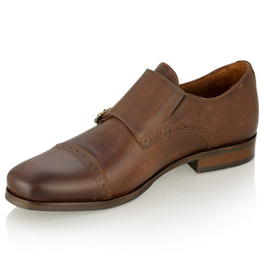 Pantofi barbatesti din piele - Francisc - Maro Vintage Inchis