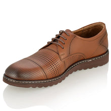 Pantofi barbatesti din piele -  Matei - Maro Cognac