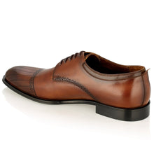 Pantofi barbatesti din piele - Vlaicu - Maro Cognac