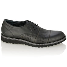 Pantofi barbatesti din piele -  Matei - Negru