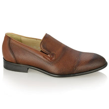 Pantofi barbatesti din piele - Darie - Maro Cognac