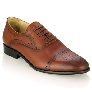 Pantofi barbatesti din piele - Eric - Maro Cognac