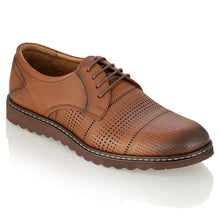 Pantofi barbatesti din piele -  Matei - Maro Cognac