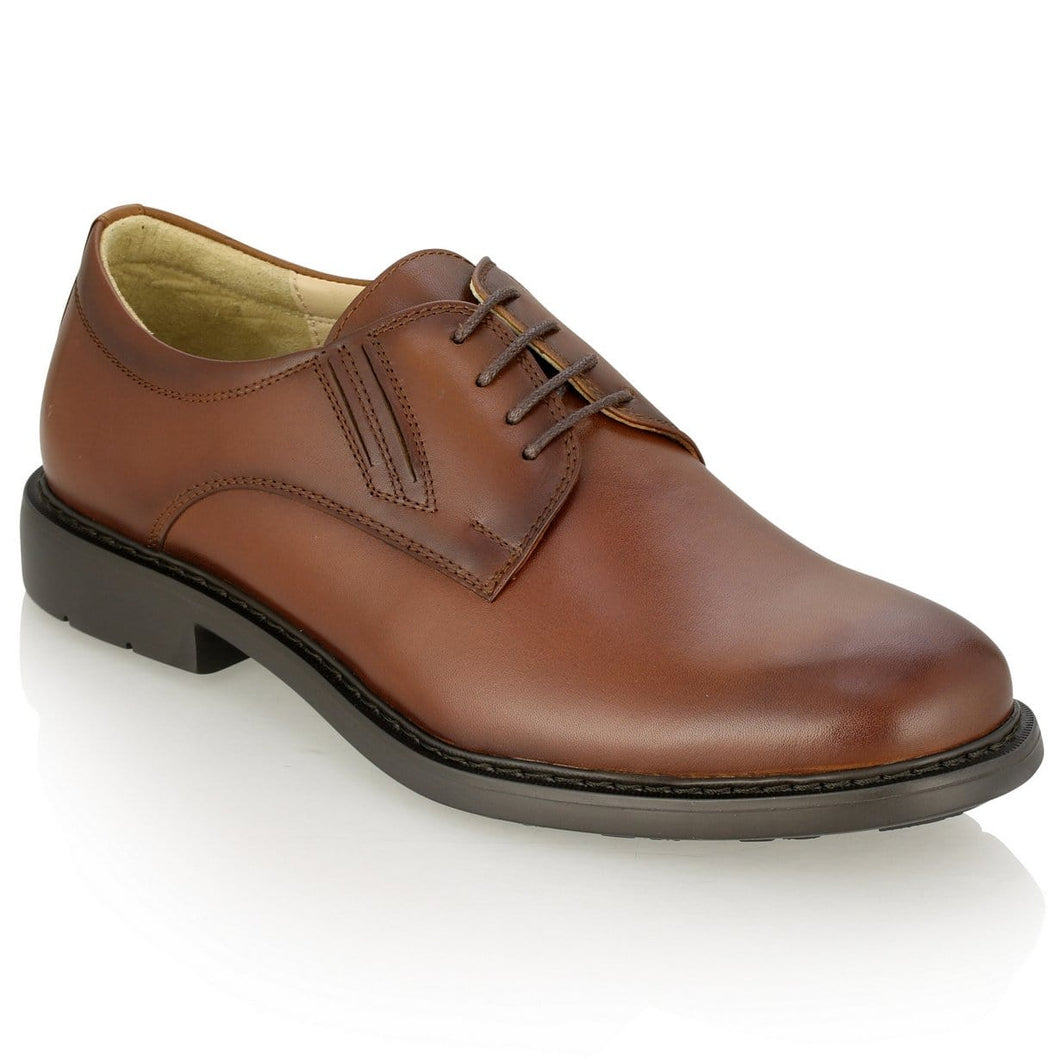 Pantofi barbatesti din piele - Albert - Maro Cognac
