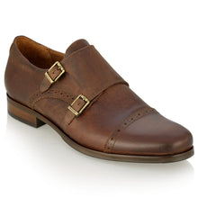 Pantofi barbatesti din piele - Francisc - Maro Vintage Inchis
