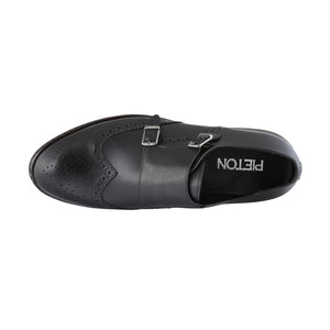 Pantofi barbatesti din piele -  Augustin - Negru
