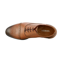 Pantofi barbatesti din piele - Iacob - Maro Cognac