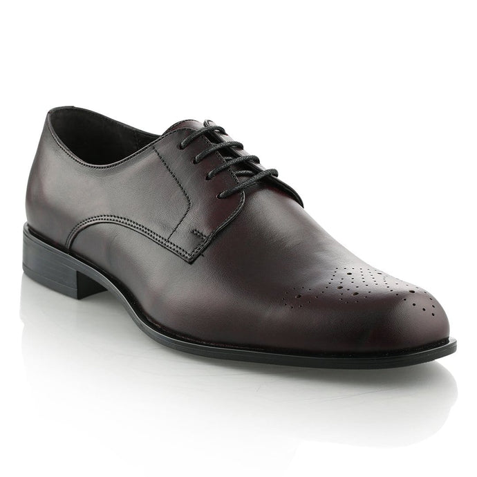 Pantofi barbatesti din piele - Vander Premium - Visiniu