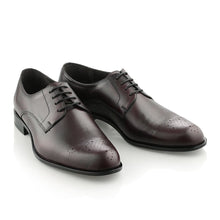 Pantofi barbatesti din piele - Vander Premium - Visiniu