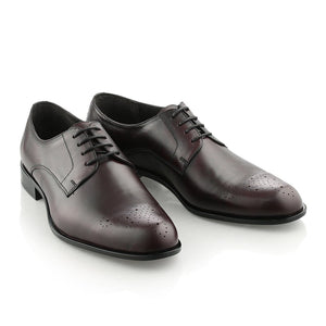 Pantofi barbatesti din piele - Vander Premium - Visiniu