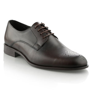 Pantofi barbatesti din piele - Vander Premium - Maro Ciocolată