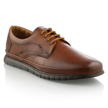 Pantofi barbatesti din piele - Novac - Maro Cognac