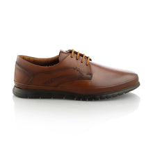Pantofi barbatesti din piele - Novac - Maro Cognac