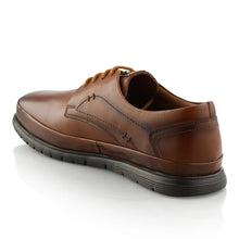 Pantofi barbatesti din piele - Novac - Maro Cognac