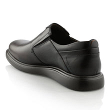 Pantofi barbatesti din piele - Elastic Confort Plus  - Maro Ciocolata