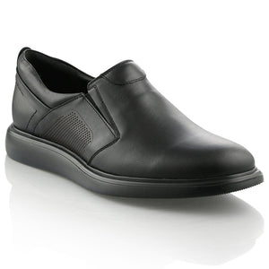 Pantofi barbatesti din piele - Elastic Confort Plus  - Negru