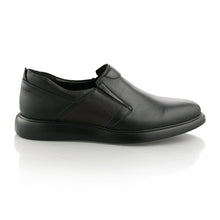 Pantofi barbatesti din piele - Elastic Confort Plus  - Negru