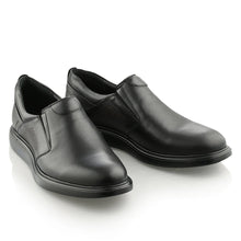 Pantofi barbatesti din piele - Elastic Confort Plus  - Negru