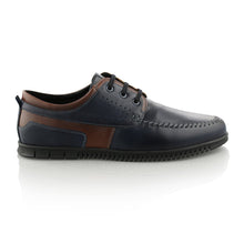 Pantofi barbatesti din piele - Jean III - Bleumarin