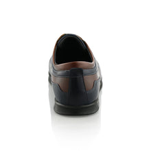 Pantofi barbatesti din piele - Jean III - Bleumarin