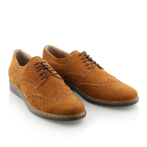 Pantofi barbatesti din piele - Modevis Supreme - Maro Cognac