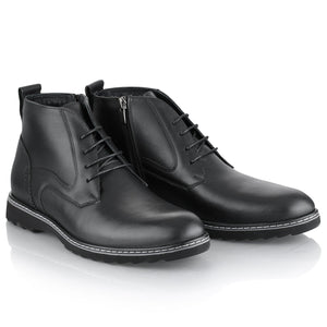 Ghete piele naturală - Winter Sport  - Negru