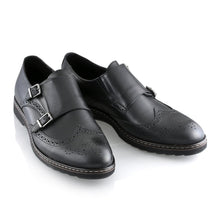 Pantofi barbatesti din piele -  Augustin - Negru