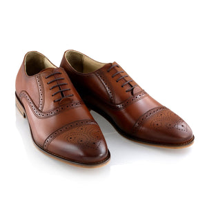 Pantofi barbatesti din piele - Cassius- Maro cognac
