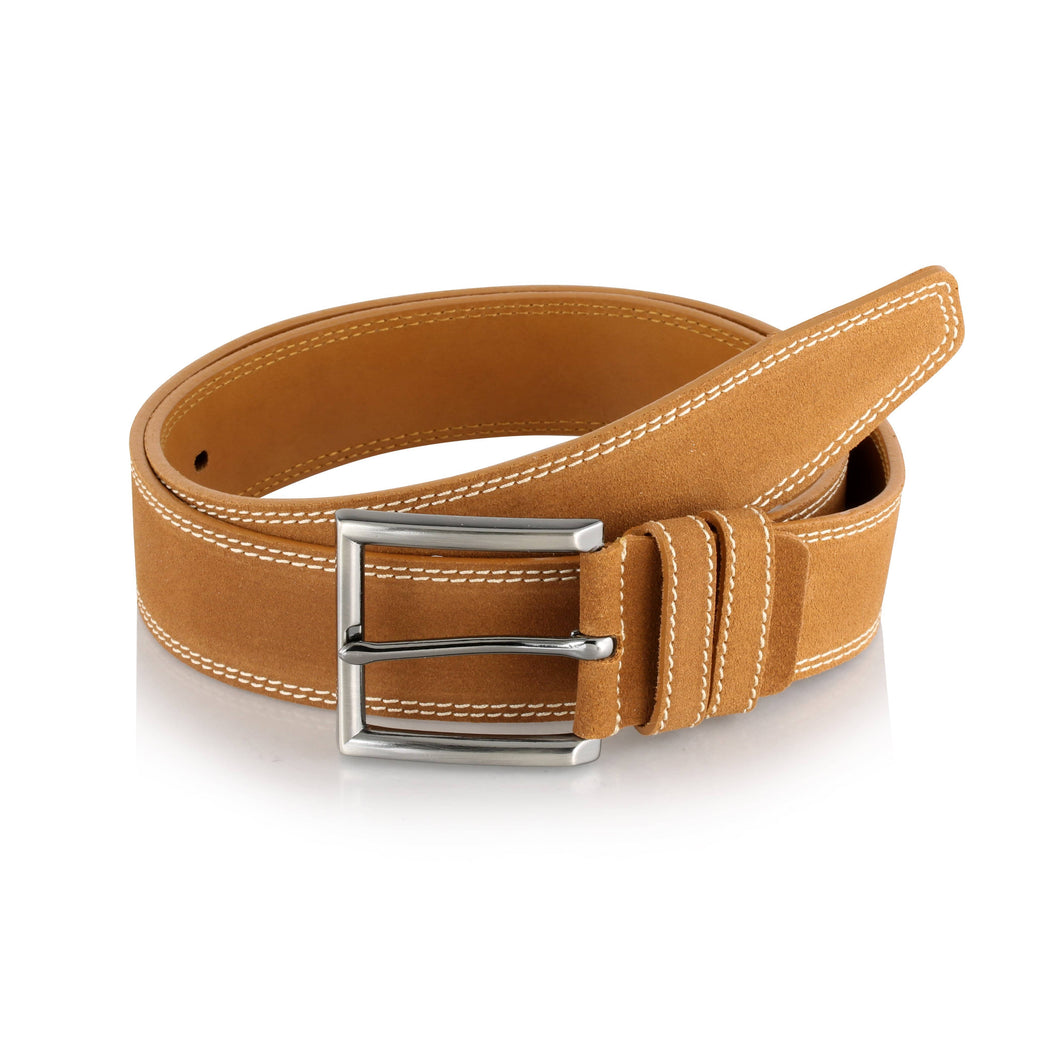 Curea casual din piele întoarsă naturală - Proartimar - 40 mm - Maro