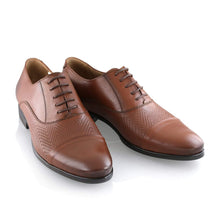 Pantofi barbatesti din piele - Visarion - Maro Cognac