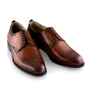 Pantofi barbatesti din piele - Vladimir - Maro Cognac