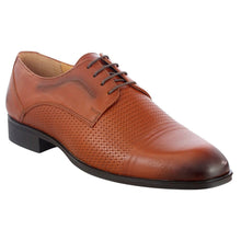 Pantofi barbatesti din piele - Derby - Maro Cognac