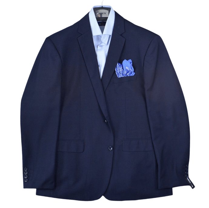 Sacou Ares - Slim-Fit - Bleumarin cu turcoaz