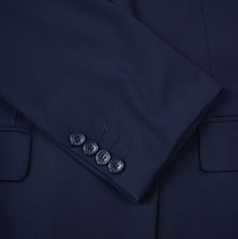Sacou Ares - Slim-Fit - Bleumarin cu turcoaz